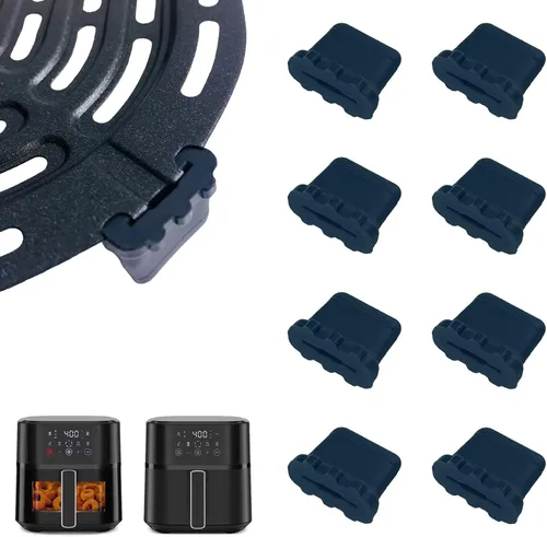 Vista 11 de ALJ Protector de bandeja para freidora de aire, paquete de 4 protectores de silicona, antideslizante, resistente a los arañazos, se adapta a 7QT
