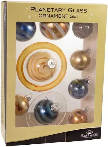 Vista 8 de Kurt Adler 50-70MM Noble Gems Planet Sistema Solar Juego de 9 piezas