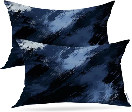 Vista 33 de Batmerry Flowers with Stems Throw Pillow Covers, Beautiful Floral Decorative Pillow Covers Digital Printing Blended for Couch Sofa Bed Invisible