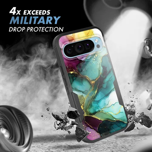 Vista 6 de Funda para Pixel 11 Pro XL, resistente de doble capa híbrida de policarbonato duro de goma suave a prueba de golpes para Google Pixel 11 Pro XL 6.8