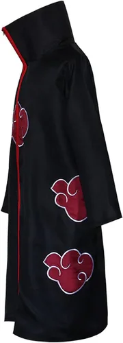Vista 3 de Akatsuki Obito - Disfraz de cosplay con diademaanillocollarmáscara, Halloween Ninja Anime Cosplay Masquerade