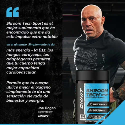 Vista 9 de ONNIT Shroom Tech Sport Cordyceps pre-entrenamiento sin cafeína, 28