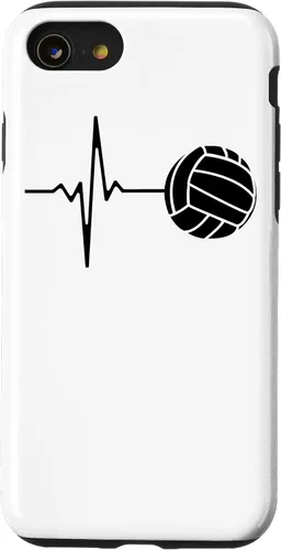 Vista 13 de iPhone 15 Volleyball Player Volleyball Lover, Volleyball Heartbeat Case