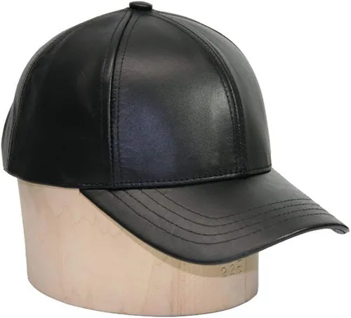 Vista 5 de Gorra de béisbol ajustable de piel de vaca genuina fabricada en Estados Unidos