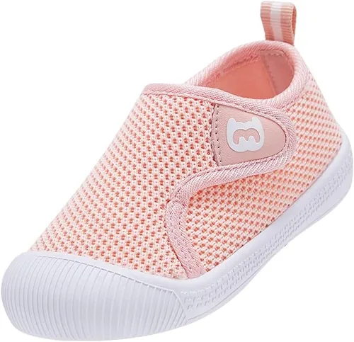 Vista 7 de BMCiTYBM Zapatos de bebé para niños y niñas, zapatos para caminar para niños pequeños, zapatos ligeros antideslizantes para 6, 9, 12, 18, 24 meses