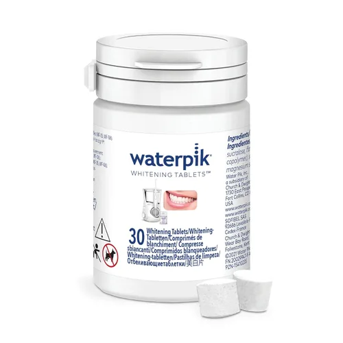 Vista 5 de Waterpik Cabezales de cepillo de repuesto compactos con fundas para cepillo de dientes Sonic-Fusion SFRB-2EW, 2 tabletas de repuesto de hilo dental