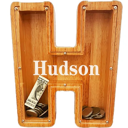 Vista 34 de Alcancía personalizada grande de madera con letras, alcancía de monedas, alcancía personalizada con nombre, puede usarse como regalo de Navidad