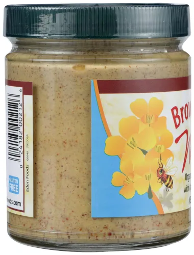 Vista 2 de Eden Foods, Mostaza marrón orgánica, paquete de 2 de 9 onzas