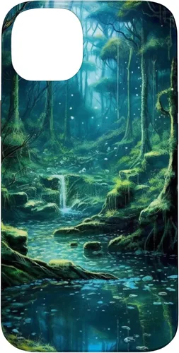 Vista 15 de iPhone 16 fantasy and enchanted Magic forest Case
