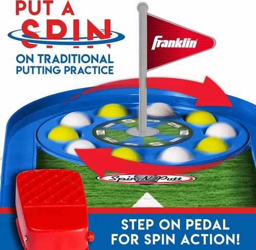 Vista 6 de Franklin Sports Juego de golf Spin N Putt