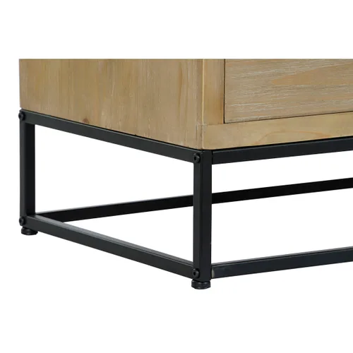 Vista 4 de Aparador DKD Home Decor Negro Natural Metal Madera MDF 120 x 40 x 64 cm