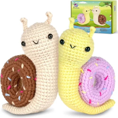 Vista 22 de Crochetta Kit de ganchillo para principiantes, kit de inicio de ganchillo con tutoriales en video paso a paso, kit de ganchillo para principiantes
