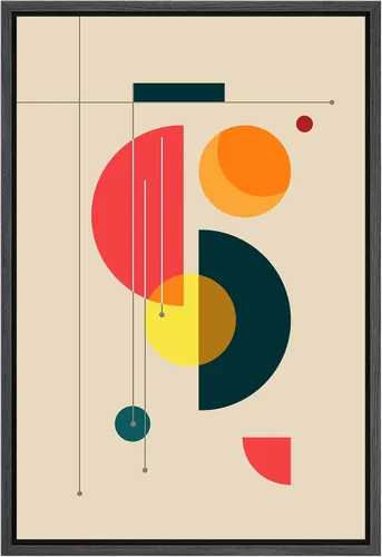 Vista 34 de SIGNLEADER Lienzo enmarcado para pared, paisaje pastel abstracto negro, naturaleza, ilustraciones de área silvestre, arte moderno, decorativo