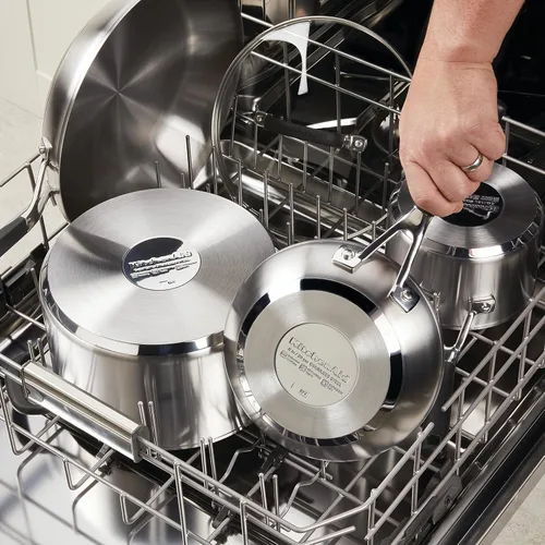 Vista 11 de KitchenAid 71022 Olla de Acero Inoxidable con Marcas de Medición y Tapa, 8 Cuartos - Acero Inoxidable Cepillado