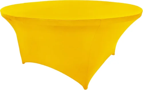Vista 128 de Mantel de cóctel de elastano redondo de 24 pulgadas x 30 pulgadas de alto, color negro