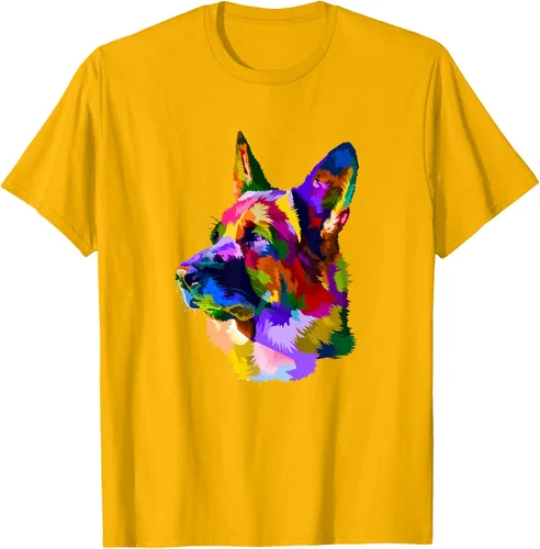 Vista 56 de Camiseta para dueño de perro de pastor alemán, Negro
