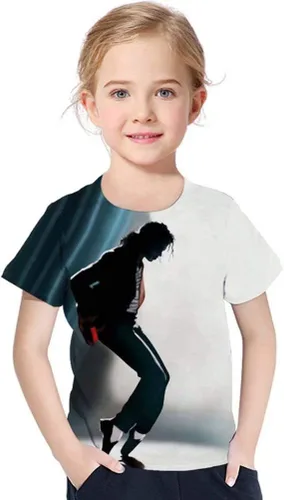 Vista 3 de Camiseta de manga corta con estampado 3D para niños y niñas