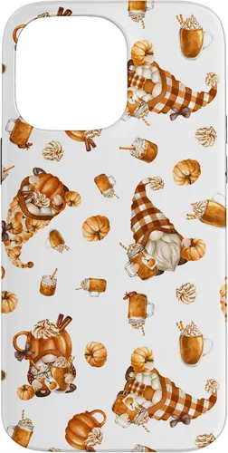 Vista 21 de Autumn Pumpkin Spice Motif for Thanksgiving Cute Fall Gnome Case for iPhone 17