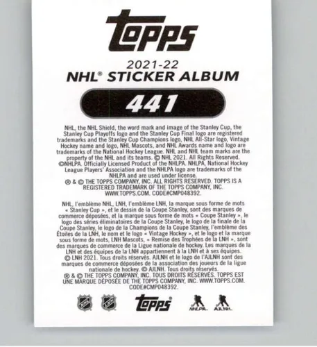 Vista 2 de 2021-22 Topps Stickers #441 S.J. Sharkie San Jose Sharks FOIL Official NHL Hockey Sticker (2 Inch Wide X 2.75 Inches Tall) in Raw (NM or Better)