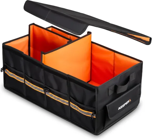 Vista 7 de KEEPER Organizador portátil para maletero, 19L, organizadores y almacenamiento de automóvil, parte inferior antideslizante, adecuado para SUV