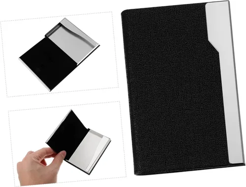 Vista 6 de LALAFINA Elegant Custom Cards Holder Business Card Holder Organizer Name Card Organizer for Modern Office