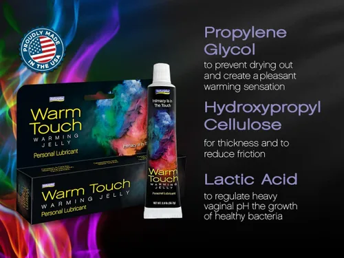 Vista 2 de Natureplex Warm Touch Warming Jelly Lube (paquete de 4) – Sensación de calentamiento y hormigueo durante la intimidad, gel lubricante personal