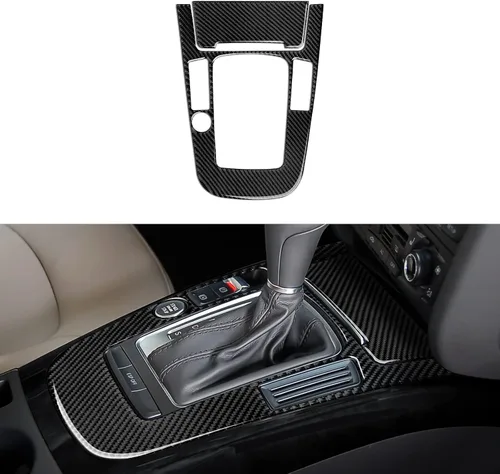 Vista 25 de Adhesivos para panel de CD de aire acondicionado para Audi A4 A5 S4 S5 RS4 RS5 Q5 accesorios de fibra de carbono interior pegatinas, estilo B