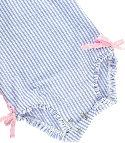 Vista 6 de RuffleButts - Traje de baño de manga larga, de una pieza, para bebéniñas, con protección solar UPF 50+