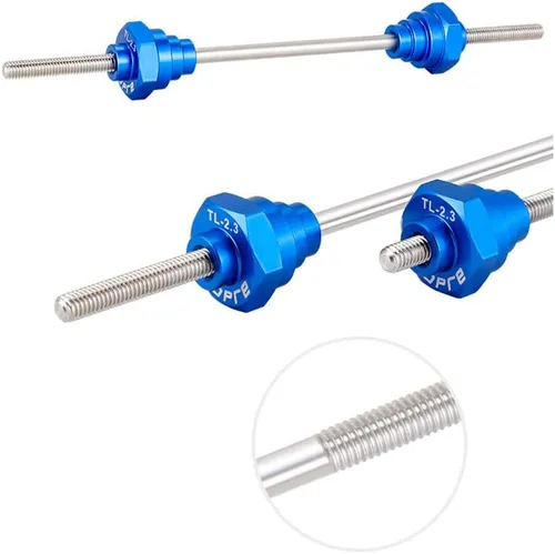 Vista 2 de Rueda de bicicleta Truing Stand Thru Axle Adapter 12/15/0.787 in herramienta de buje libre (Azul)