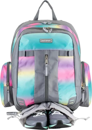 Vista 9 de Eastsport Mochila extragrande expandible con funda para laptop de 15 pulgadas, bolsa de viaje para negocios, universidad y trabajo, Talla única, se