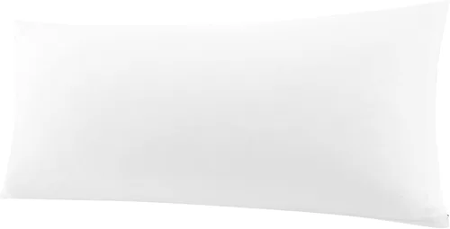 Vista 26 de Funda de almohada corporal de algodón de 400 hilos, cierre de cremallera, funda de almohada suave para el cuerpo, 20 x 48 pulgadas, castor
