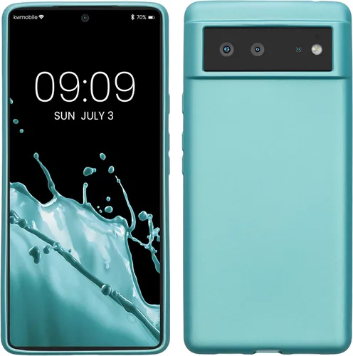 Vista 14 de kwmobile Funda compatible con Google Pixel 6 - Funda protectora de silicona TPU suave y delgada - Piedra antigua