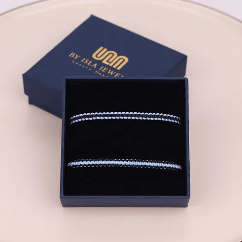 Vista 4 de 2 pulseras a juego de color rojo y negro para mejores amigos y parejas, regalo para ella, él, cumpleaños, novio, novia, mejores amistades