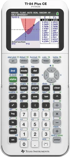 Vista 2 de Calculadora gráfica TI84PLSCEBLUBRY de Texas Instruments, Blanco