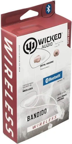 Vista 6 de Wicked Audio Bandido Wireless - Auriculares Bluetooth con micrófono y control de pista, auriculares inalámbricos con carcasa de metal, accesorios