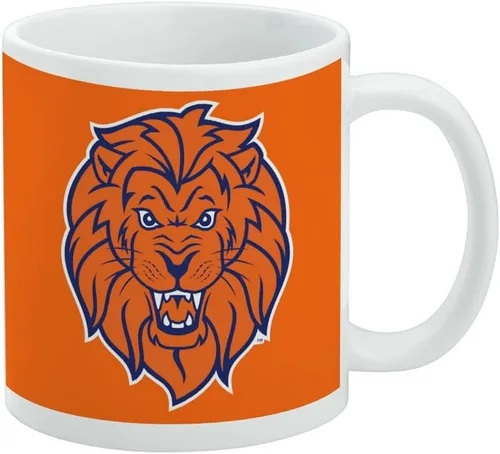 Vista 365 de Taza de cerámica con el logotipo principal de la Universidad Rider, taza de regalo novedosa para café, té y bebidas calientes, 11oz, blanca