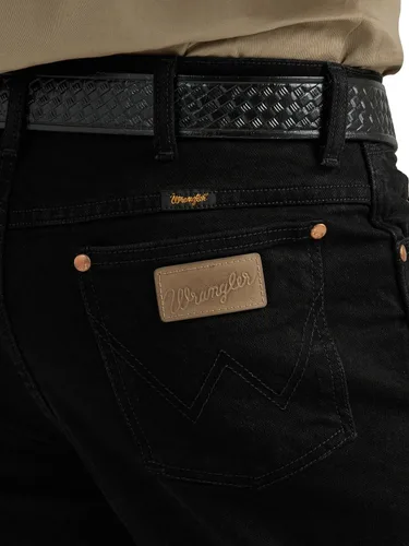 Vista 4 de Wrangler - Pantalón de mezclilla entallado de corte vaquero para hombre