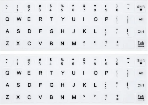 Vista 12 de 2 calcomanías de teclado árabe para computadora portátil portátil de Arabic