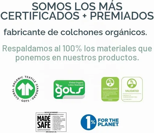 Vista 7 de Naturepedic Funda Protectora de Colchón Orgánica Impermeable - Funda de Colchón Elástica de Tejido Estrechable Lavable y Reutilizable - Almohadillas