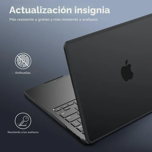 Vista 5 de BlueSwan - Funda antigrietas para MacBook Pro de 14 pulgadas M5-M1 Pro/Max 2026-2021 Anti-Scratch Protective Hard Shell Case, Soft TPU Bumper