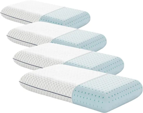 Vista 12 de Almohada de espuma viscoelástica de gel ventilada Weekender. Funda lavable. Tamaño estándar