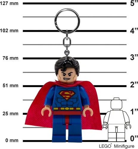 Vista 6 de LEGO DC Superman - Llavero de luz y etiqueta para bolsa