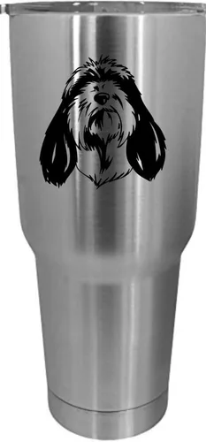 Vista 380 de Cairn Terrier - Vaso grabado con temática de perro, 30 onzas