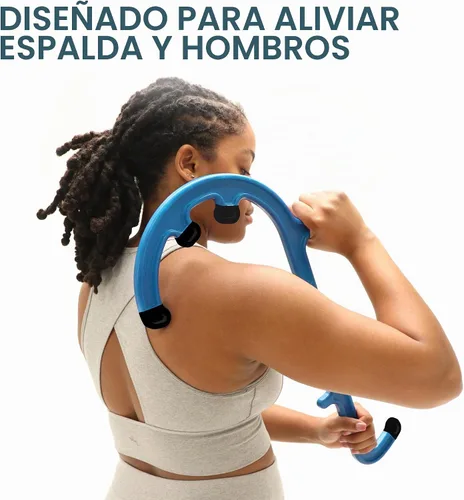Vista 3 de Tiger Tail Masajeador de Bastón Tiger para Espalda y Cuello – Gancho de Masaje tipo Bastón de Terapia de Acupresión de Tejido Profundo para Puntos