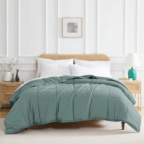 Vista 32 de Edredón ligero Southshore Fine Linens Vilano Springs, Microfibra, Gris Acero, Full/ Queen