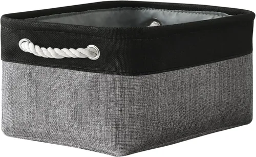 Vista 41 de TheWarmHome Contenedores de almacenamiento para estantes, tamaño mediano, 3 unidades, 13.8 pulgadas de largo x 9.8 pulgadas de ancho x 6.7 pulgadas