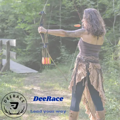 Vista 7 de DEERACE Takedown - Juego de arco recurvo y flecha, 62 pulgadas, clásico arco de madera tradicional para adultos, jóvenes, principiantes, caza, tiro