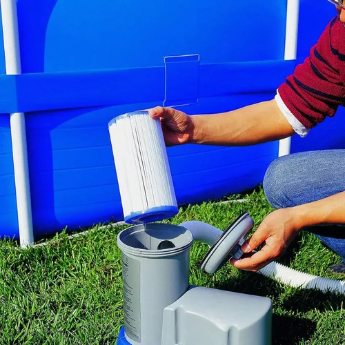 Vista 8 de Bestway 58095E - Cartucho de repuesto tipo IV o tipo B para bombas de filtro de 2500 galones por hora para mantener el agua de la piscina limpia