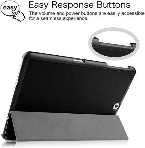Vista 6 de Fintie Funda delgada para Samsung Galaxy Tab S2 9.7 - Funda protectora ultraligera con función de apagado y encendido automático para tableta Negro