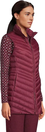 Vista 3 de Lands' End Chaleco ultraligero plegable para mujer